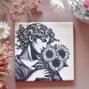 Tegeltje met afbeelding | Kunst | Flowers for Vincent | The Daydream